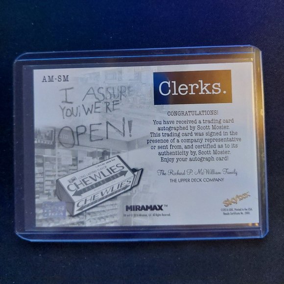 Clerks - Scott Mosier Autographed Card - Picture 2 of 2